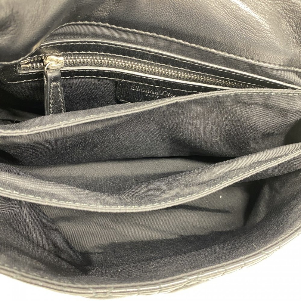 CHRISTIAN DIOR Black Leather Cannage New Rock Shoulder Bag - Picture 4 of 14
